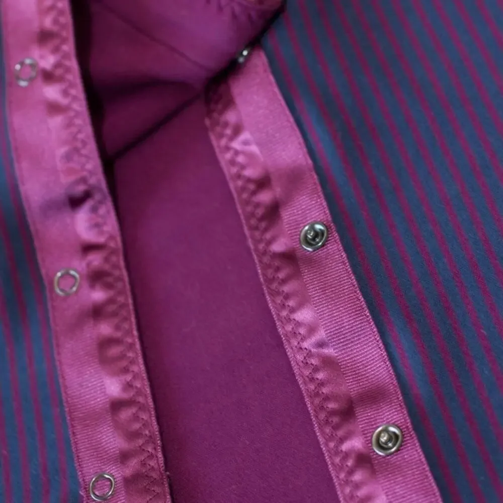 Lululemon Athletica Vinyasa Scarf *Rulu Hyper Stripe Plum / Plum O/S